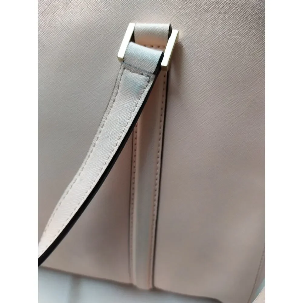 Kate Spade Newbury Lane Loden Satchel Light Pink Saffiano Leather Shoulder Bag